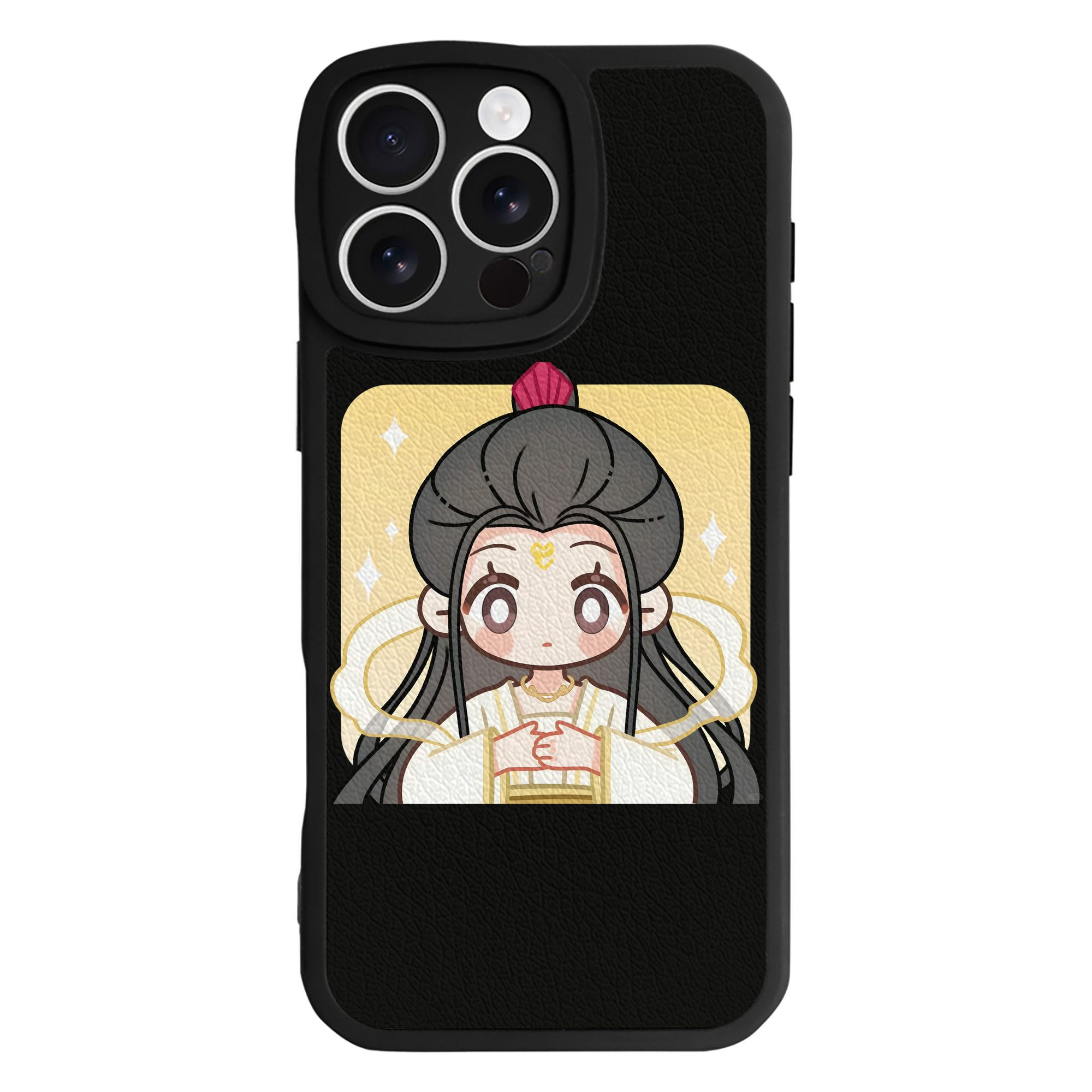 （画像用） Ne Zha 2 ナタ 魔童の大暴れ 【iPhone 16シリーズ対応】シリコンスマホケース（レザー調） 材質：シリコン
